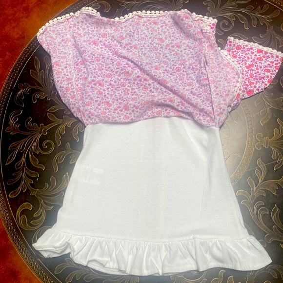 Nannette Kids Floral Print Long Sleeve Dress w White Lining Wear with Leggings - Picture 6 of 6